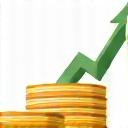 재정 습관 카테고리 아이콘: 동전 더미와 성장 그래프